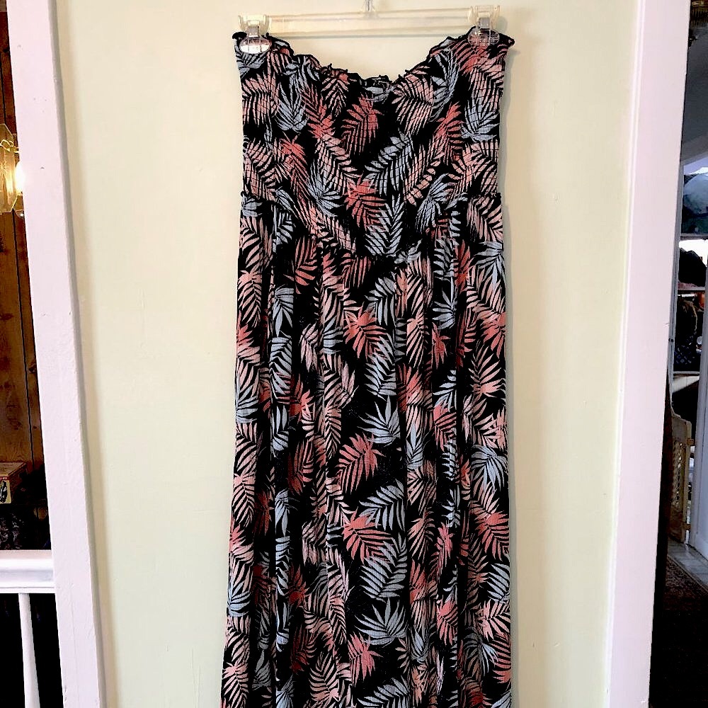 Vanilla Star strapless culotte dress with pockets
